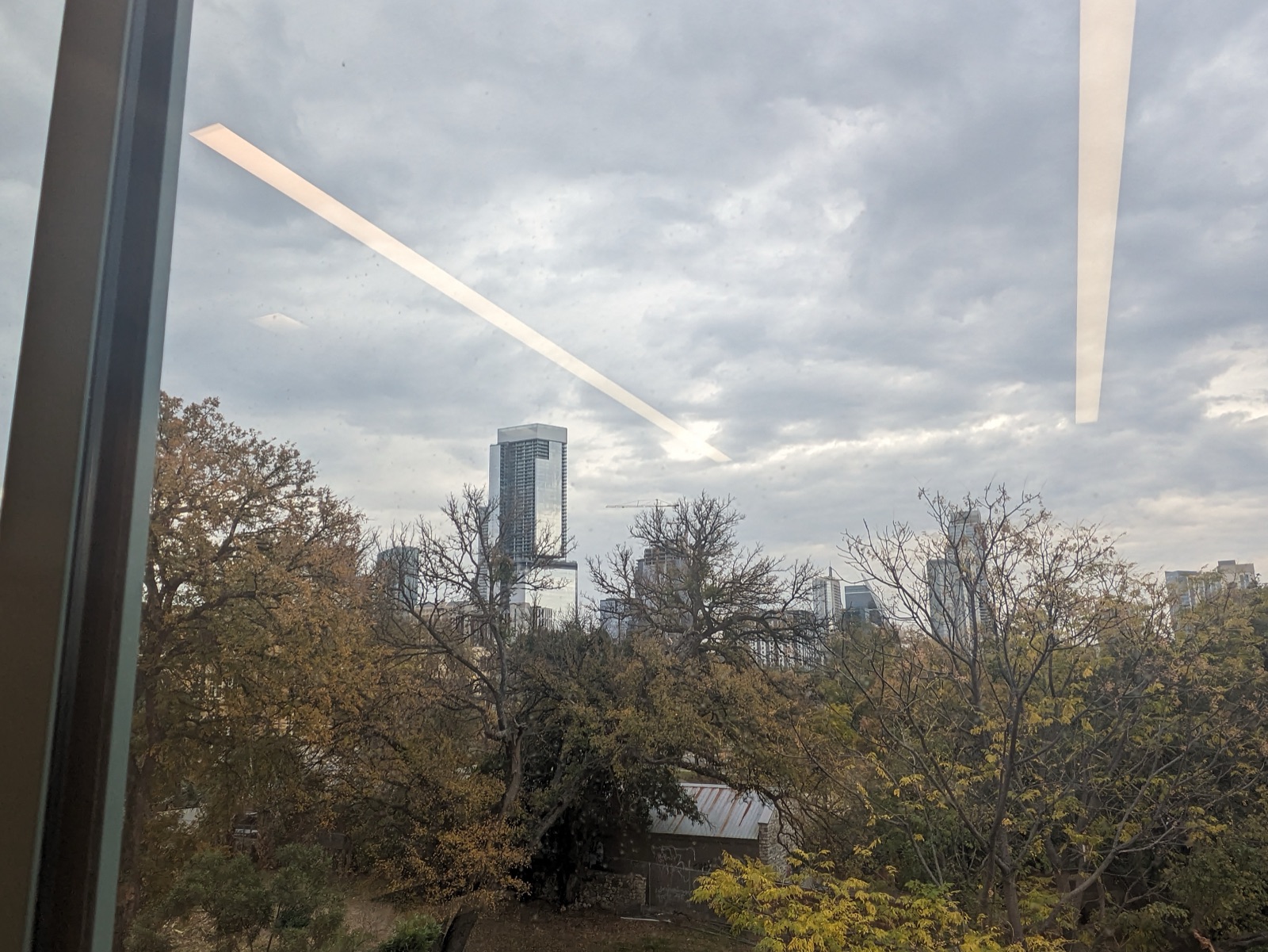 Austin skyline viewed from the Highland Campus